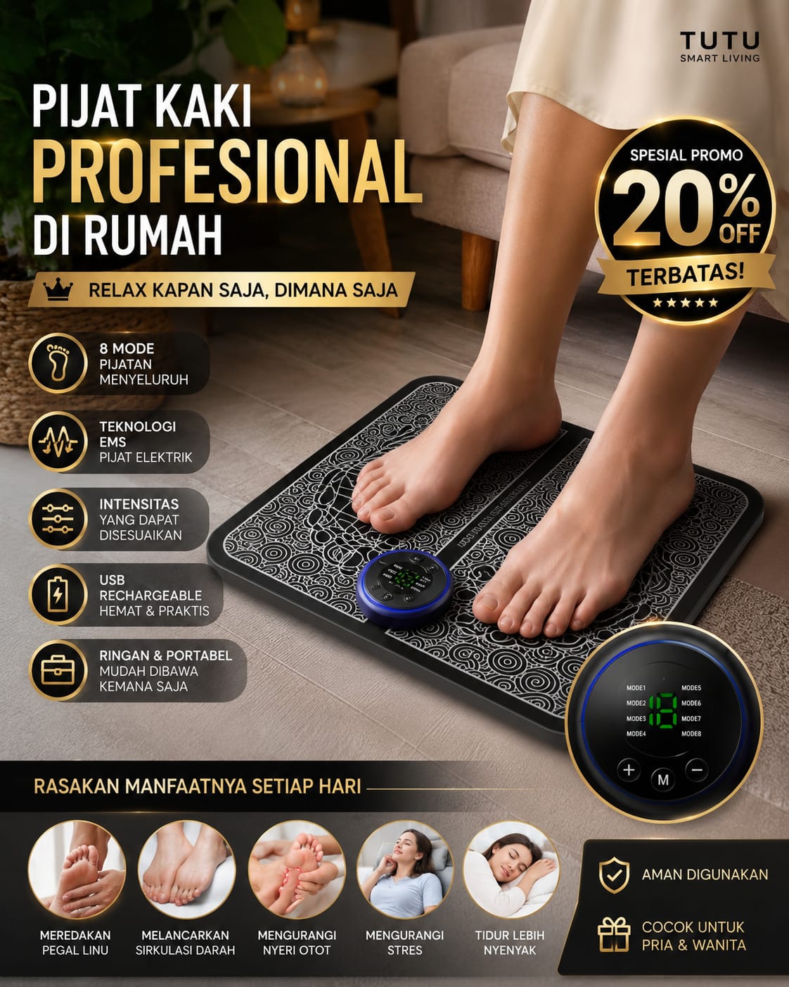 FOOT MASSAGER EMS PREMIUM